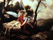 LA HIRE, Laurent de Abraham Sacrificing Isaac g oil painting artist